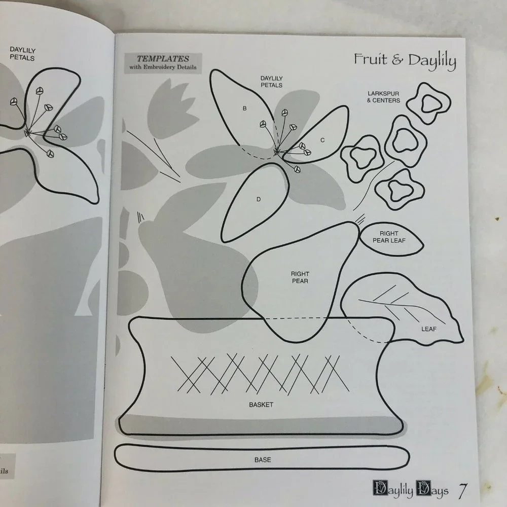 Daylily Days Need’l Love Patterns‎ Quilts Wool Appliqué Punchneedle Booklet